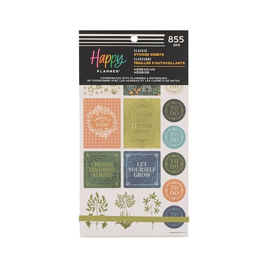 The Classic Happy Planner® Herbarium Sticker Book